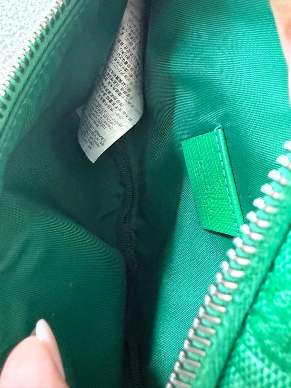 Gucci KIDS Green Monogram Stripe Belt Bag - Picture 8 of 9